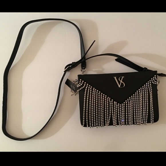 VS Rhinestone Fringe Glam Crossbody Bag - Picture 8 of 10
